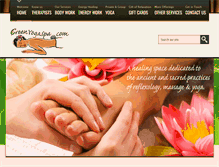 Tablet Screenshot of greenyogaspa.com